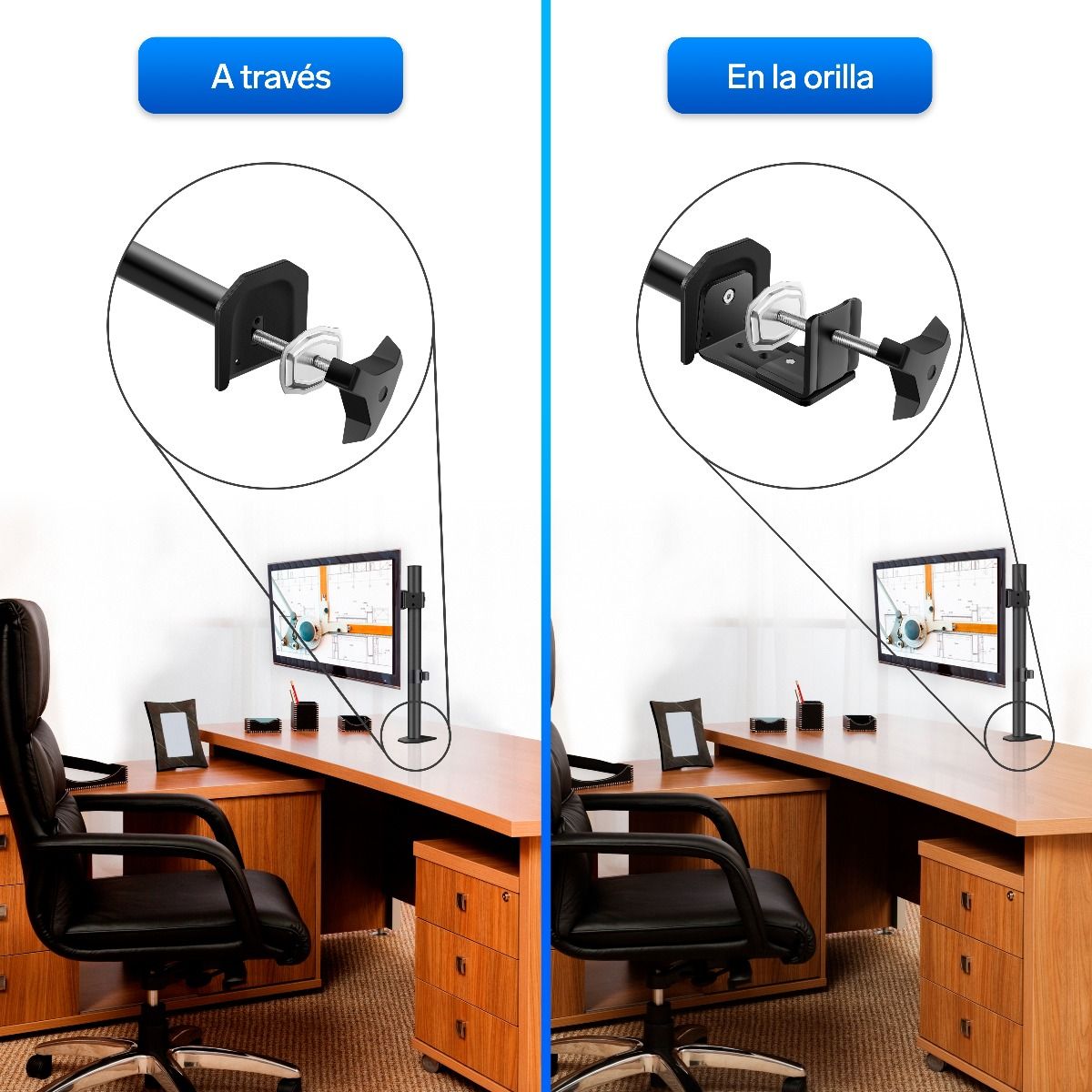 Soporte de escritorio para monitores de hasta 32"