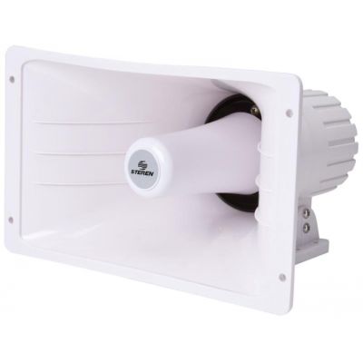 Trompeta rectangular con unidad de 40 W, de aluminio