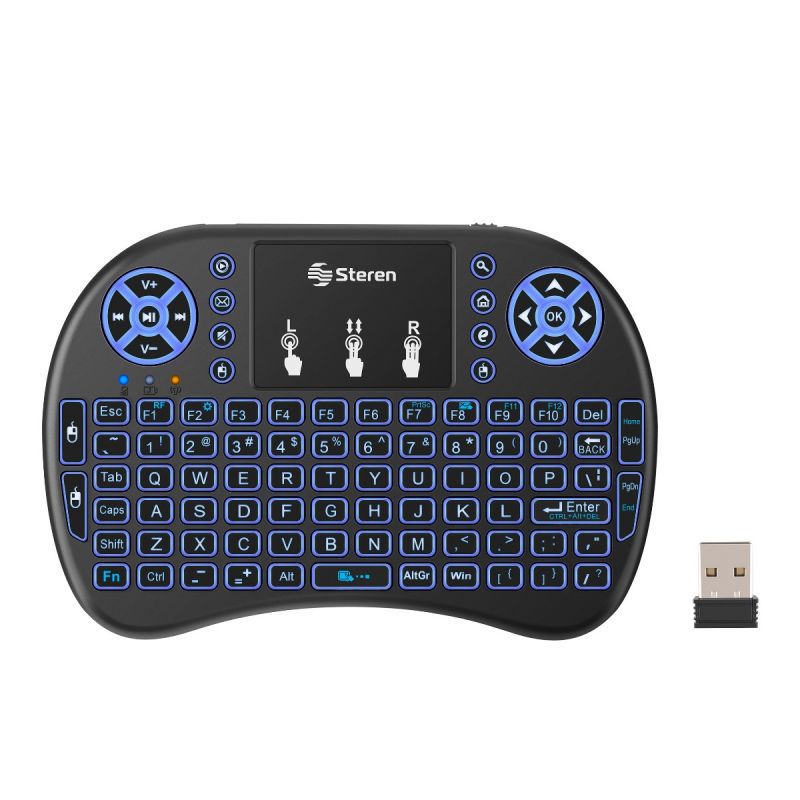 Smart Tv Teclado Inalambrico Luminoso Mini Teclado Luminoso