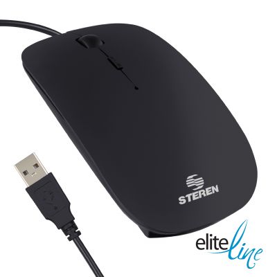 Mouse óptico USB ultra delgado con doble resolución