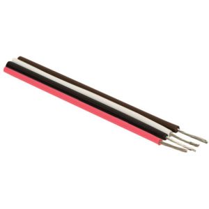Cable estañado para conexiones, en color negro, calibre 22 AWG
