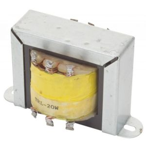 Transformador para acoplar parlantes con salida de 25 / 70 Volts, 20 Watts