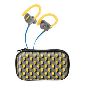 Audífonos Bluetooth* Sport Free con cable plano The Simpsons™-Bartface