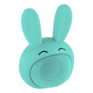 Parlante Bluetooth lindo Conejo azul