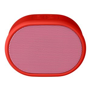 Mini Parlante Bluetooth* con reproductor USB/microSD y radio FM color rojo