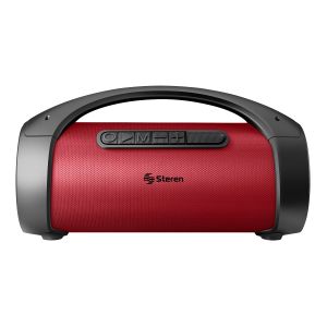 Parlante Bluetooth* BoomBox TWS, 350 W PMPO, roja