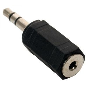 Adaptador de jack 2,5 mm a plug 3,5 mm, estéreo