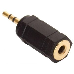 Adaptador elite de plug 2,5 mm a jack 3,5 mm, estéreo