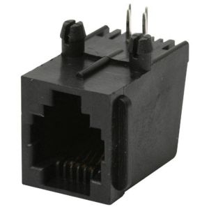 Jack RJ11 de 4 contactos para circuito impreso