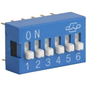 Switch deslizable (Dip Switch) de 6 posiciones