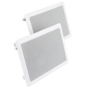 Juego de 2 bocinas de 2 vías 240 W PMPO c/u con crossover, para plafón