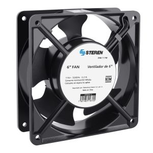 Ventilador metálico de 6", 117 Vca