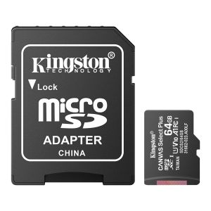 Memoria microSD de 64 GB, clase 10, U1