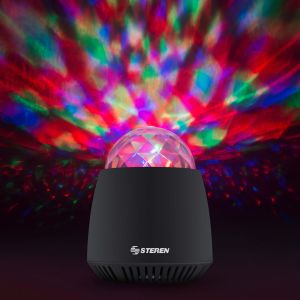 Parlante Bluetooth con esfera de luz