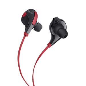 Audífonos Bluetooth sport con control en auricular color rojo
