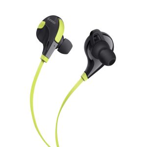Audífonos Bluetooth sport con control en auricular color verde