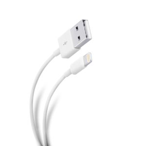 Cable ultra delgado USB a lightning, de 1 m color blanco