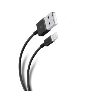 Cable ultra delgado USB a lightning, de 1 m color negro