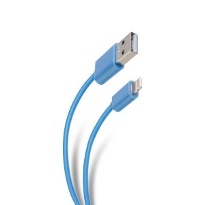 Cable USB a lightning de 2 m color azul