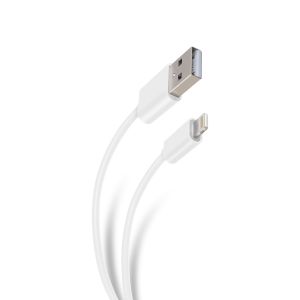Cable USB a lightning de 2 m color blanco
