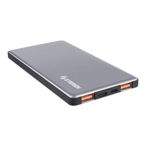 Power Bank de 5,000 mAh Turbo Charge QC con 2 salidas USB y 1 USB C