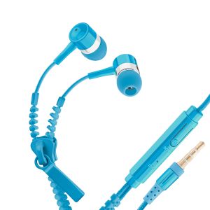 Audífonos manos libres tipo cierre color azul
