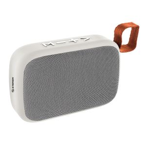 Mini Parlante Bluetooth* con reproductor USB/microSD color blanco y gris