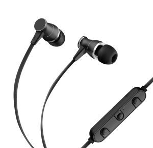 Audífonos Bluetooth* con sujeción de imán color negro