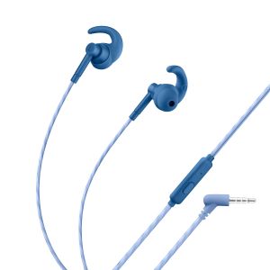 Audífonos manos libres Sport con auriculares rubber color azul