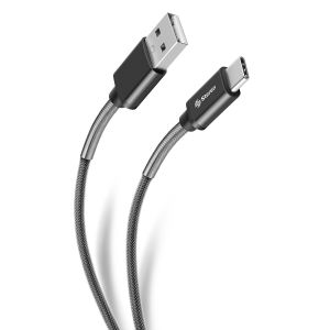 Cable USB A a USB C reforzado, de 1.2 m color negro