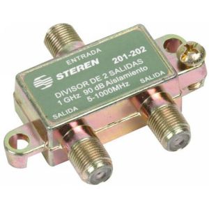 Splitter de 2 salidas, de 75 Ohms, 1 GHz, 90 dB