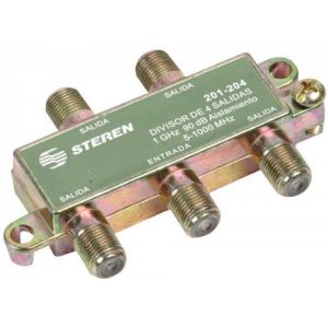 Splitter de 4 salidas, de 75 Ohms, 1 GHz, 90 dB