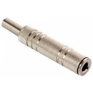 Jack de audio de 6,3 mm estéreo, metálico, para extensión
