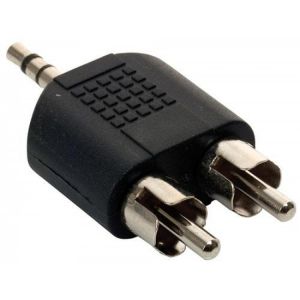 Adaptador de 2 plugs RCA a plug 3,5 mm estéreo
