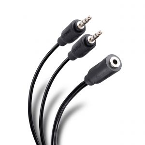 Cable jack 3,5 mm a 2 plug 3,5 mm de 15 cm