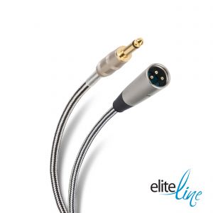 Cable de audio plug 6,3 mm monoaural a plug Cannon de 7,2 m