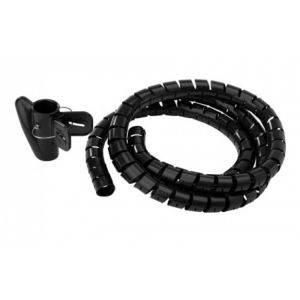 Tubo amarre plástico, tipo espiral, negro