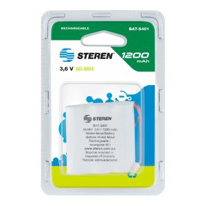 Pila telefónica recargable NiMH 3.6 V, 1,200 mAh