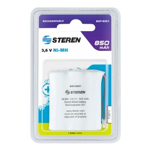 Pila telefónica recargable NiMH 3.6 V, 850 mAh