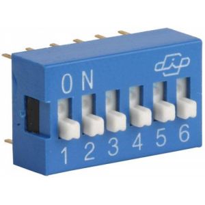 Switch deslizable (Dip Switch) de 6 posiciones