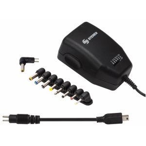 Convertidor de voltaje o eliminador regulado de 3 a 12 Vcc, 1,2 AMP con conectores USB