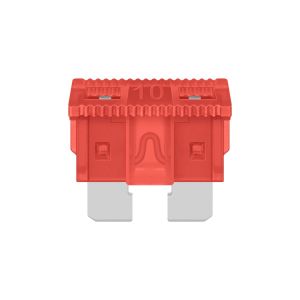 Fusible automotriz de 32 Vcc  10 A, rojo