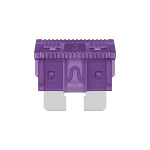 Fusible automotriz de 32 Vcc  3 A, violeta