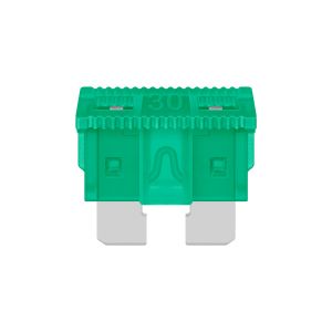 Fusible automotriz de 32 Vcc  30 A, verde
