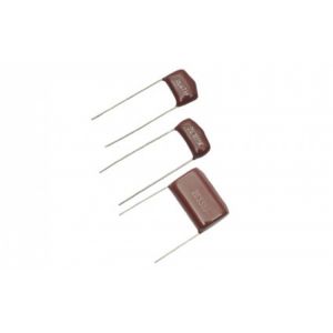 Condensador de poliester metalizado, de 0.22 uF (micro Faradios) a 250 Volts