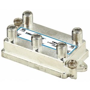Splitter de 4 salidas verticales, 1 GHz, 5-1000 MHz, con caja soldada