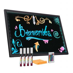 Tablero LED RGB publicitario con control remoto