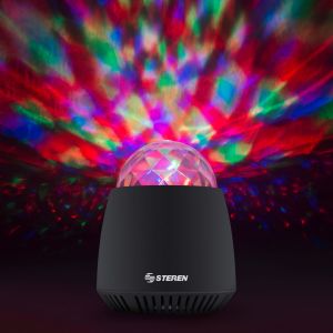Parlante Bluetooth con esfera de luz