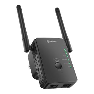 Repetidor Wi-Fi* de largo alcance 2,4 GHz (B/G/N), hasta 19 m de cobertura