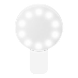 Mini lámpara LED para selfie Blanco